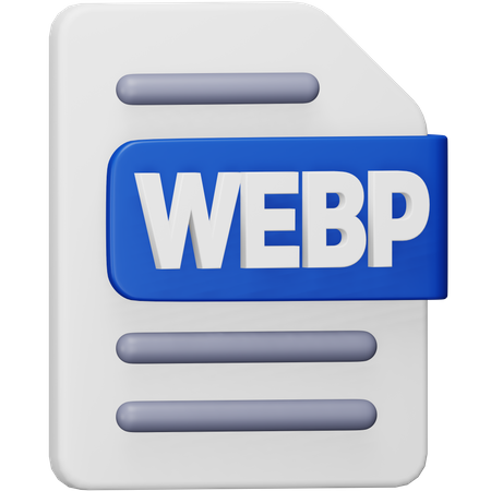 WebP File  3D Icon