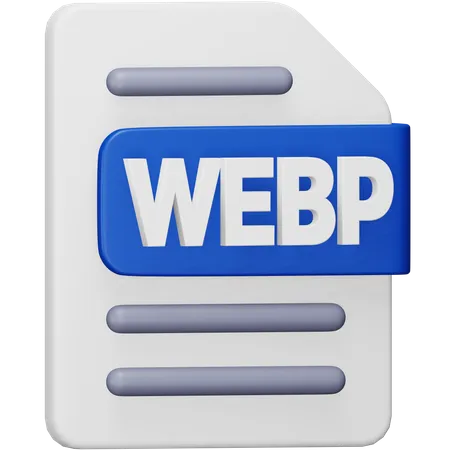 WebP File  3D Icon