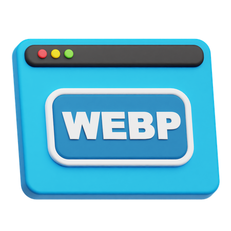 Webp Website  3D Icon