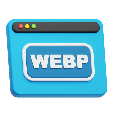 Webp Website  3D Icon