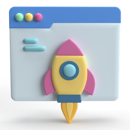 Webpage Boost  3D Icon