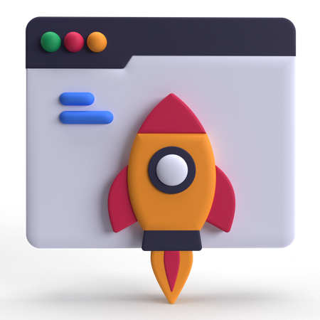 Webpage Boost  3D Icon