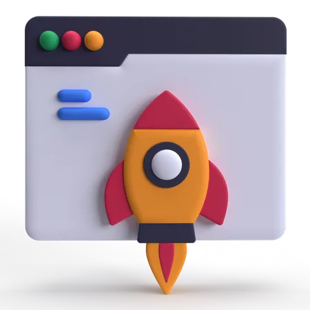 Webpage Boost  3D Icon