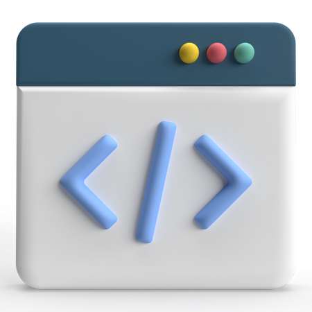 Webpage Code  3D Icon