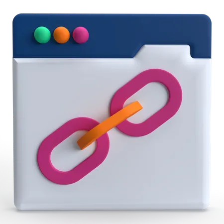 Webpage link  3D Icon