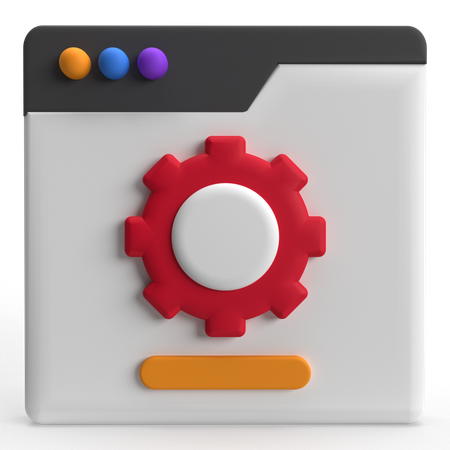 Webpage Setting  3D Icon