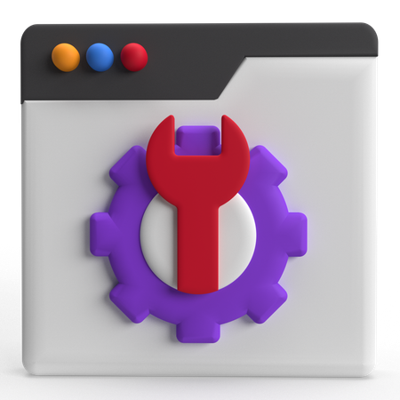 Webpage Under Maintenance  3D Icon