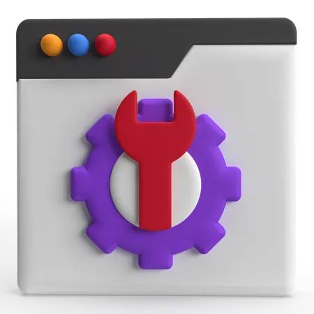Webpage Under Maintenance  3D Icon