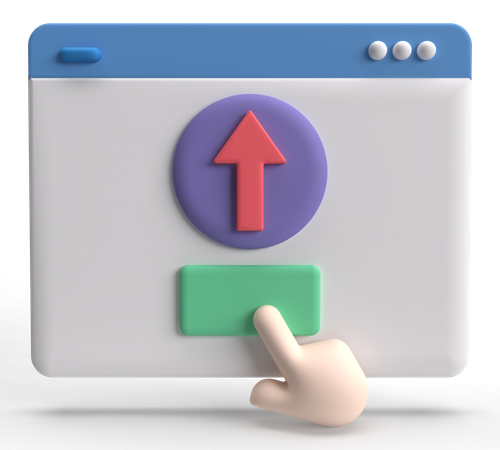 Webpage Upgrade  3D Icon