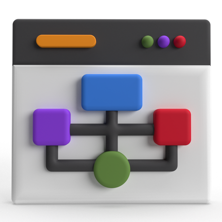 Webpage Workflow  3D Icon