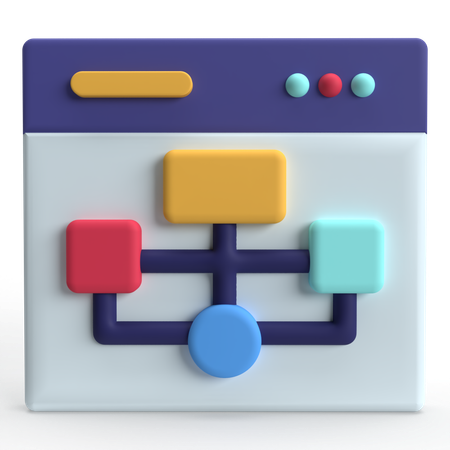 Webpage Workflow  3D Icon