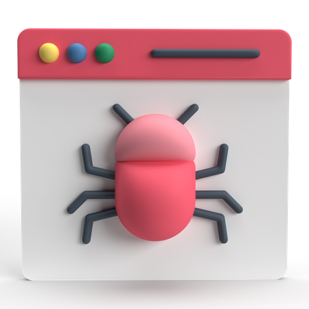 Webseitenfehler  3D Icon