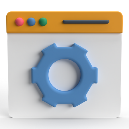 Webseite optimieren  3D Icon