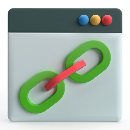 Webseiten-Link  3D Icon