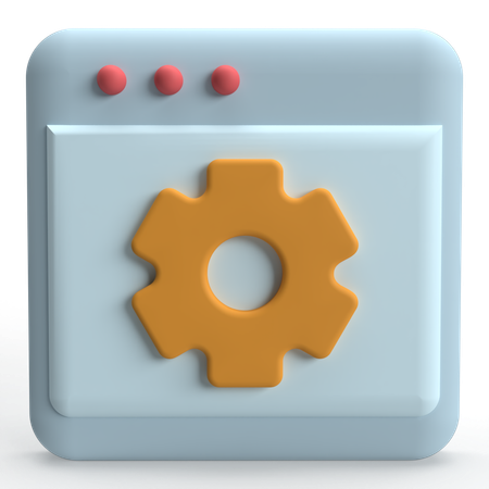 Webseiteneinstellung  3D Icon