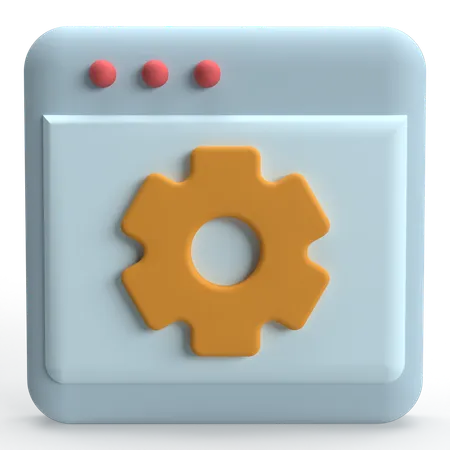 Webseiteneinstellung  3D Icon