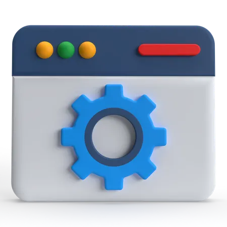 Webseiteneinstellung  3D Icon