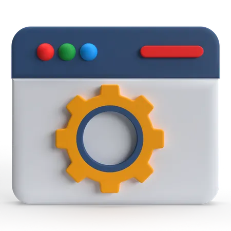 Webseiteneinstellung  3D Icon