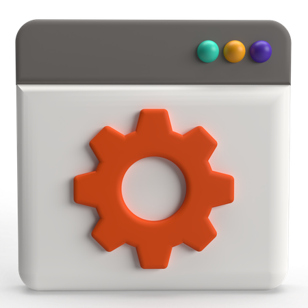 Webseiteneinstellung  3D Icon