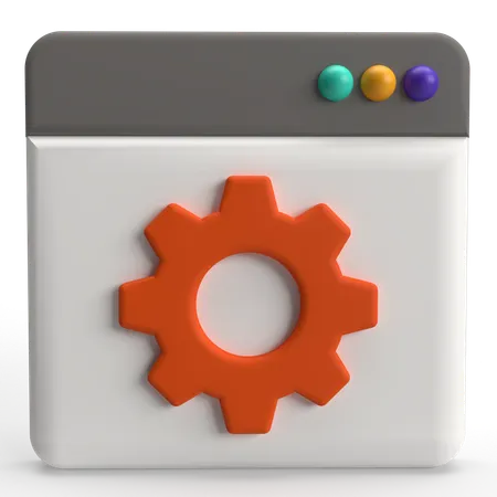 Webseiteneinstellung  3D Icon