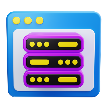 Webserver  3D Icon