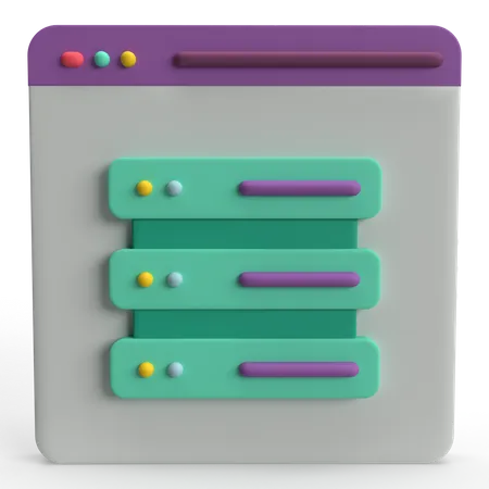 Webserver  3D Icon