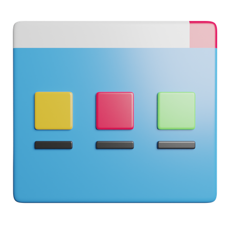 Webseite  3D Icon