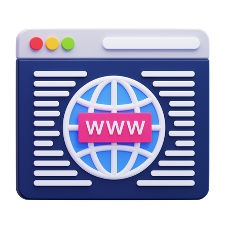 Webサイト  3D Icon