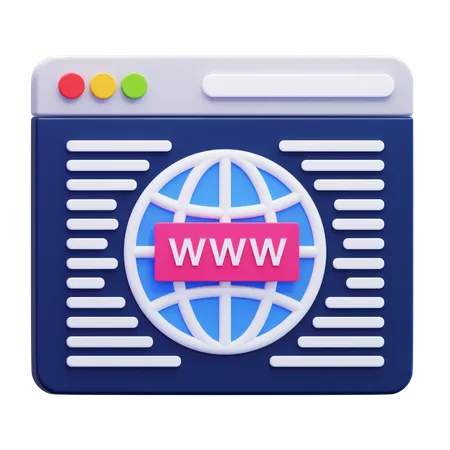 Webサイト  3D Icon