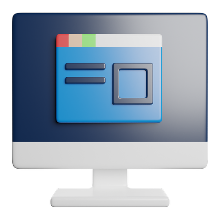 Webサイト  3D Icon