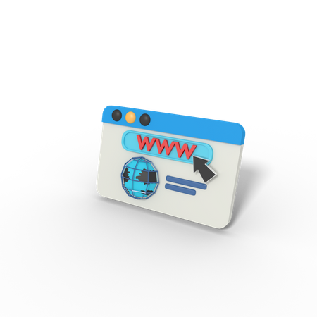 Website  3D Icon