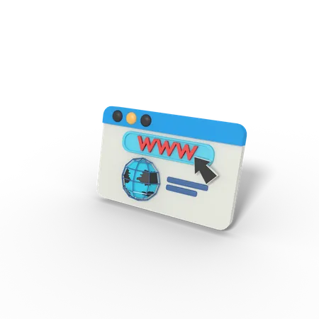 Website  3D Icon