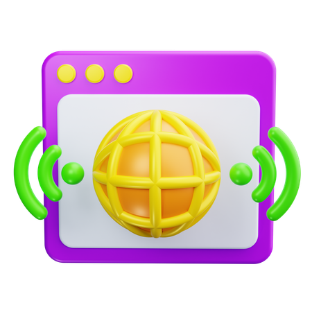 Website  3D Icon