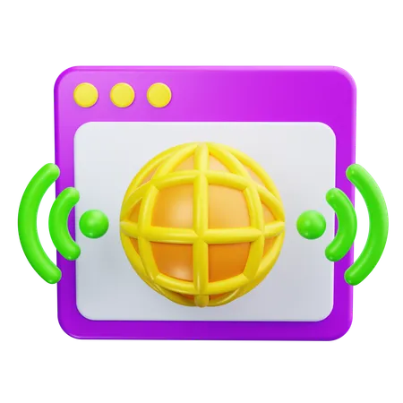 Website  3D Icon