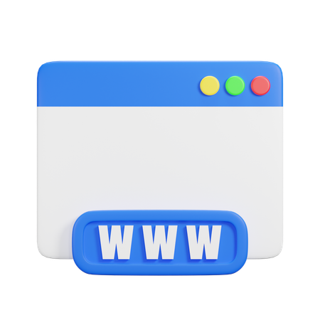 Website  3D Icon