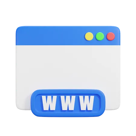 Website  3D Icon