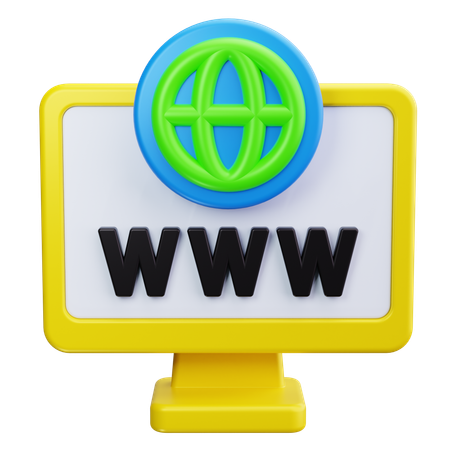 Website  3D Icon