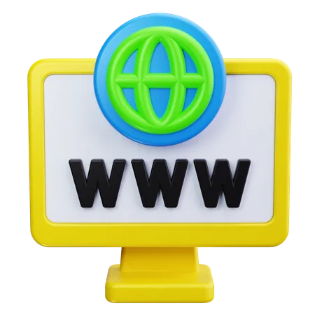 Website  3D Icon