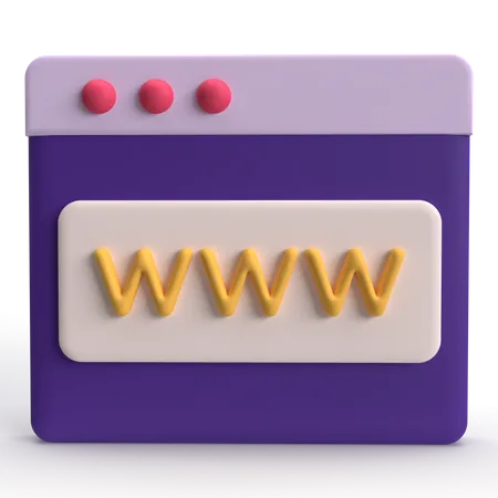 Website  3D Icon