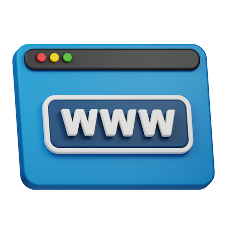 Website  3D Icon