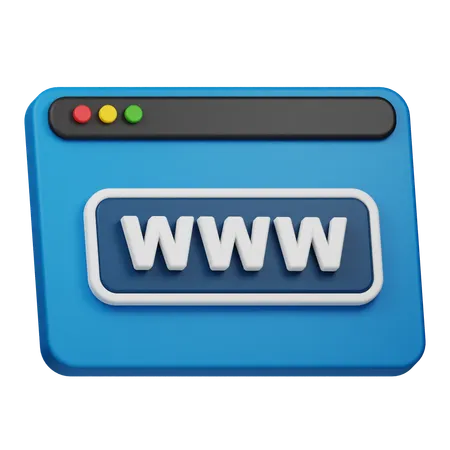 Website  3D Icon