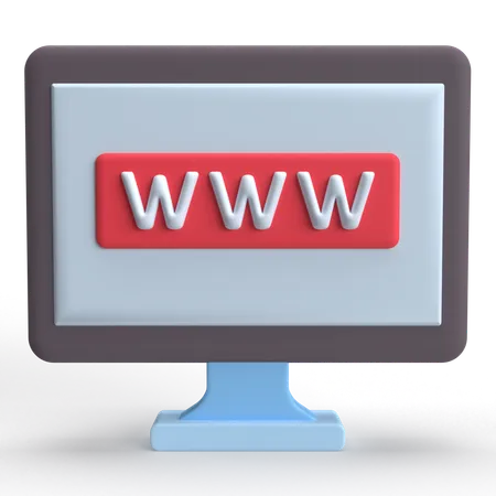 Website  3D Icon