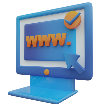 Website  3D Icon