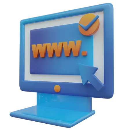 Website  3D Icon