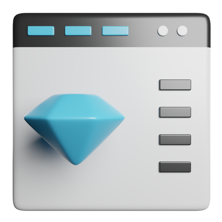 Website  3D Icon