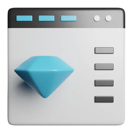 Website  3D Icon