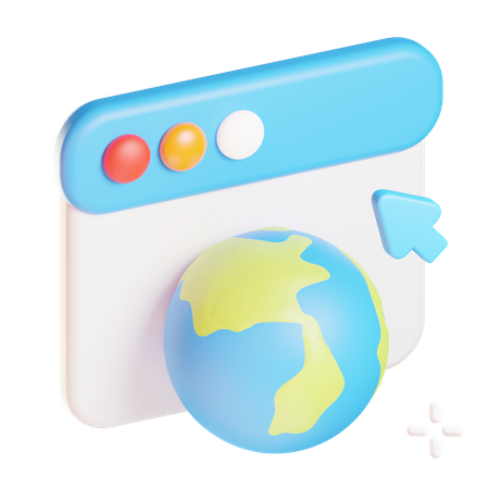 Website  3D Icon