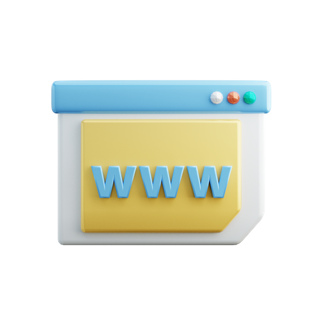 Website  3D Icon