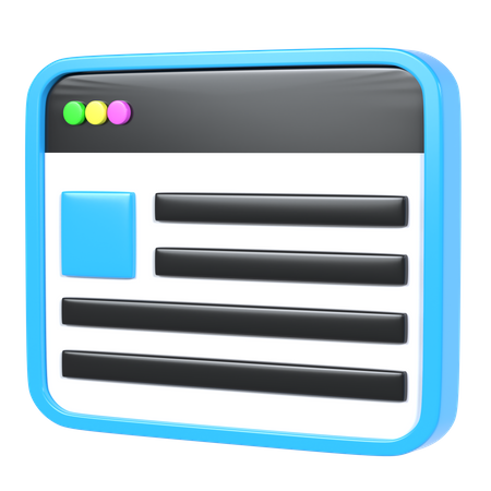 Website  3D Icon