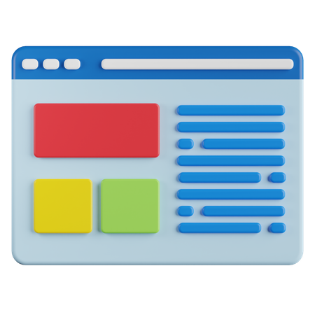 Website  3D Icon